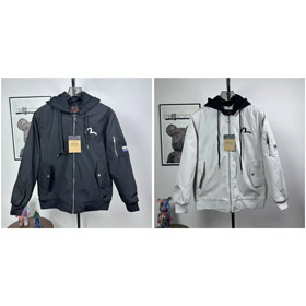 Evisu New Embroidered Baseball Jacket/Padded Jacket-4889