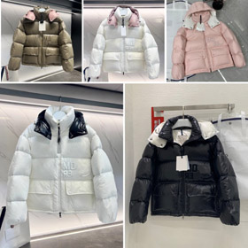 Moncler short down jacket with detachable hood and NFC chip-5442