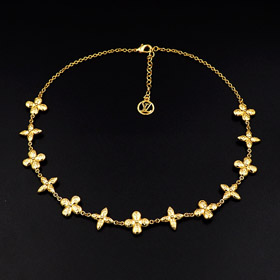 Louis Vuitton LV solid flower necklace-3722