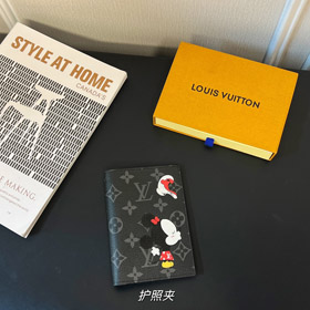 Louis Vuitton LV animated letters passport holder-3742